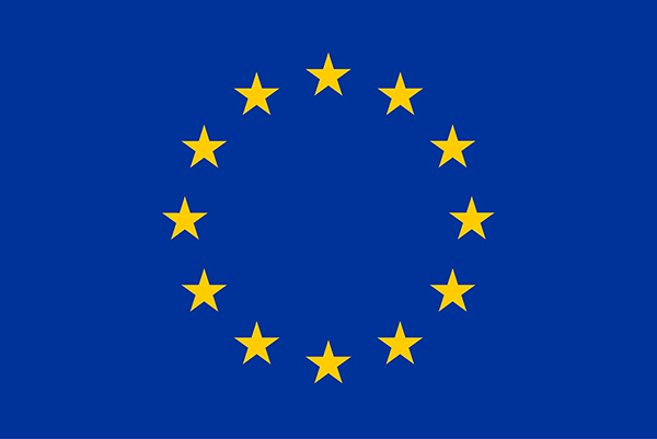 Europese Unie vlag voor EU hosting